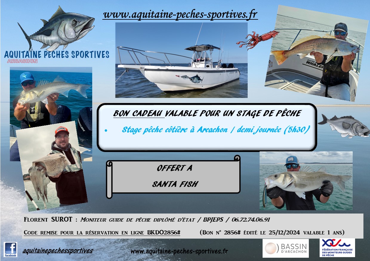 bon cadeau peche cotiere 2025